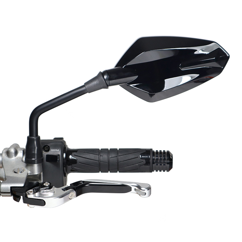 Rétroviseur Homologué Réversible Ivory Noir Brillant